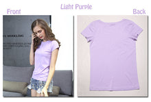 High Quality 18 Color S-3XL Plain T Shirt Women Cotton Elastic Basic T-shirts Female Casual Tops Short Sleeve T-shirt Women 002
women