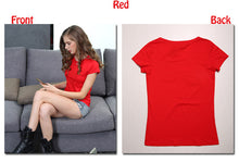High Quality 18 Color S-3XL Plain T Shirt Women Cotton Elastic Basic T-shirts Female Casual Tops Short Sleeve T-shirt Women 002
women