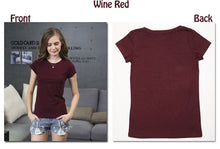 High Quality 18 Color S-3XL Plain T Shirt Women Cotton Elastic Basic T-shirts Female Casual Tops Short Sleeve T-shirt Women 002
women