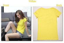 High Quality 18 Color S-3XL Plain T Shirt Women Cotton Elastic Basic T-shirts Female Casual Tops Short Sleeve T-shirt Women 002
women