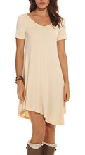 POSESHE Women's Long Sleeve Casual Loose T-Shirt Dress
women