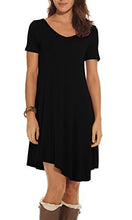 POSESHE Women's Long Sleeve Casual Loose T-Shirt Dress
women