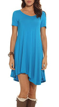 POSESHE Women's Long Sleeve Casual Loose T-Shirt Dress
women