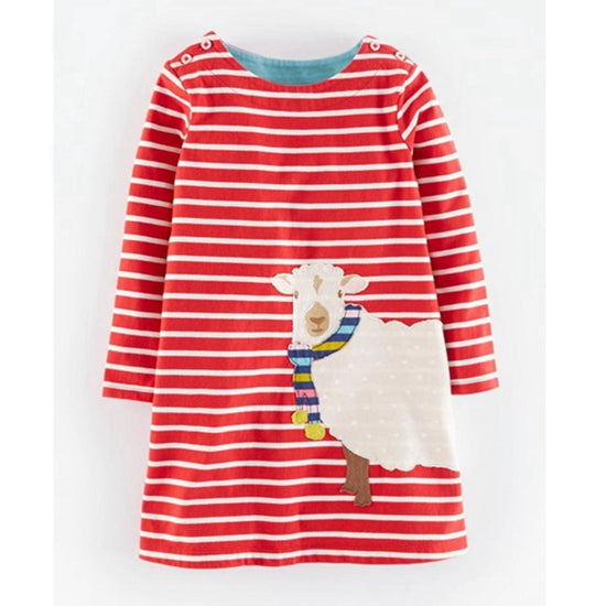 Girls Dresses Long Sleeve 2017 Spring Brand Kids Dress for Girls Clothes Robe Enfant Animal Appliques Princess Costumes Children
kids