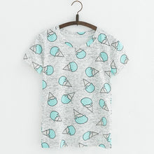 JKKUCOCO Hot Style Pineapple Print Tees Short Sleeve T-shirt Women t shirt Summer Cotton t-shirt Women Tops Causal t-shirts
women