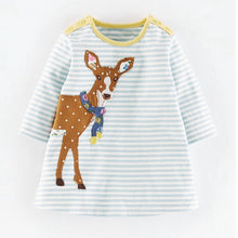 Girls Dresses Long Sleeve 2017 Spring Brand Kids Dress for Girls Clothes Robe Enfant Animal Appliques Princess Costumes Children
kids