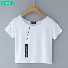 TRERONINAE crop top women 2017 summer short t shirt cotton camiseta female o-neck sexy loose blusas short sleeve tees shirt
women