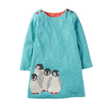 Reine Des Neiges Girls Dress Long Sleeve 2017 Brand Princess Dress Girls Clothes Animal Pattern Children Costumes Kids Dresses
kids