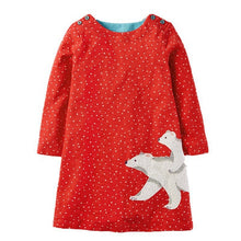 Reine Des Neiges Girls Dress Long Sleeve 2017 Brand Princess Dress Girls Clothes Animal Pattern Children Costumes Kids Dresses
kids
