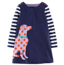 Reine Des Neiges Girls Dress Long Sleeve 2017 Brand Princess Dress Girls Clothes Animal Pattern Children Costumes Kids Dresses
kids