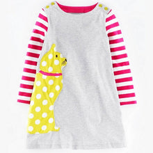 Girls Dresses Long Sleeve 2017 Spring Brand Kids Dress for Girls Clothes Robe Enfant Animal Appliques Princess Costumes Children
kids