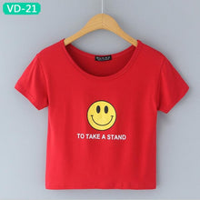TRERONINAE crop top women 2017 summer short t shirt cotton camiseta female o-neck sexy loose blusas short sleeve tees shirt
women