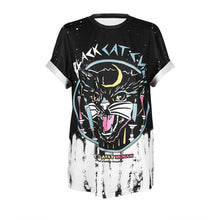 Summer Cute monster print T shirts for women casual O-neck Hip-hop graffiti Tops Tees Short sleeves plus size female T-shirt-Women