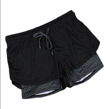 7 Colours Double Layer Sports Shorts Women Shorts Loose Cotton Side Split Elastic Waist Women Shorts Running Tights Short
women