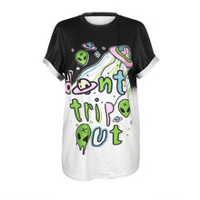 Summer Cute monster print T shirts for women casual O-neck Hip-hop graffiti Tops Tees Short sleeves plus size female T-shirt-Women