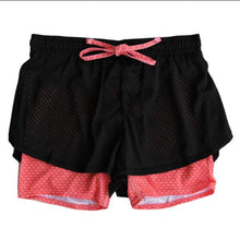 7 Colours Double Layer Sports Shorts Women Shorts Loose Cotton Side Split Elastic Waist Women Shorts Running Tights Short
women