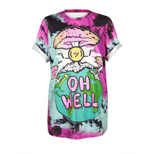 Summer Cute monster print T shirts for women casual O-neck Hip-hop graffiti Tops Tees Short sleeves plus size female T-shirt-Women