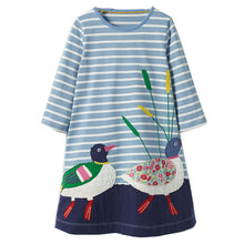 Girls Dresses Long Sleeve 2017 Spring Brand Kids Dress for Girls Clothes Robe Enfant Animal Appliques Princess Costumes Children
kids