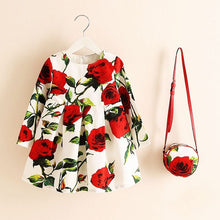 Girls Dress Kinderkleding Meisjes 2017 Spring Brand Children Costume for Kids Dresses Clothes Character Princess Dress with Bag
kids