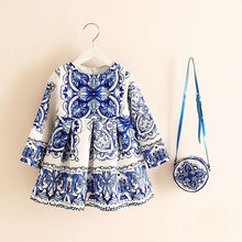 Girls Dress Kinderkleding Meisjes 2017 Spring Brand Children Costume for Kids Dresses Clothes Character Princess Dress with Bag
kids
