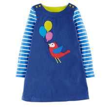 Girls Dresses Long Sleeve 2017 Spring Brand Kids Dress for Girls Clothes Robe Enfant Animal Appliques Princess Costumes Children
kids