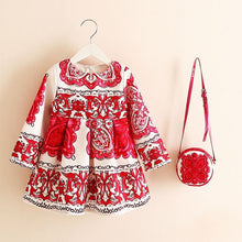 Girls Dress Kinderkleding Meisjes 2017 Spring Brand Children Costume for Kids Dresses Clothes Character Princess Dress with Bag
kids