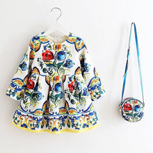 Girls Dress Kinderkleding Meisjes 2017 Spring Brand Children Costume for Kids Dresses Clothes Character Princess Dress with Bag
kids