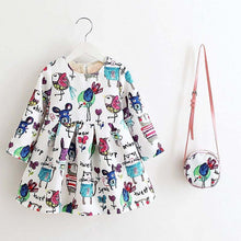 Girls Dress Kinderkleding Meisjes 2017 Spring Brand Children Costume for Kids Dresses Clothes Character Princess Dress with Bag
kids