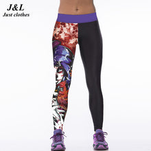J&L Hot Sales! 3D Print Sporting Leggings Women Skull Girl Birds Printed Fitness Leggings 22 Styles Workout Clothes For Women