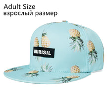 New Fastion Fruit pattern Snapback Caps Adult & Kids Hat Caps Children Baseball Caps For Boys Girls Sun Hip Hop Summer Hat
kids