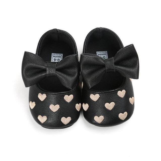 Bebe PU Leather Baby Boy Girl Baby Moccasins Moccs Shoes Bow Fringe Soft Soled Non-slip Footwear Crib Shoes-kids