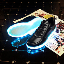 Yeafey USB Krasovki Luminous Sneakers Woman Mens Fashion Illuminated Glowing Sneakers Children Shoes with Light Female Shoes-kids