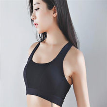 B.BANG New Women Cross Design Sports Bra Push Up Shockproof Vest Tops with Padding for Running Gym Fitness Jogging Yoga Shirt
women