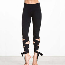 Women Ballerina Yoga Pants Sport Leggings Fitness Cross Yoga High Waist Ballet Dance Tight Bandage Yoga Cropped Pants Sportswear
women