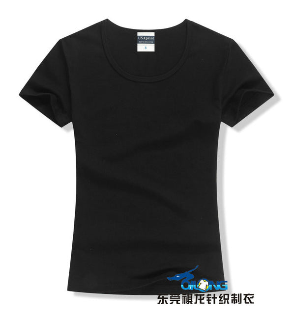 Brand New fashion women t-shirt brand tee tops Short Sleeve Cotton tops for women clothing solid O-neck t shirt ,Free shipping
women