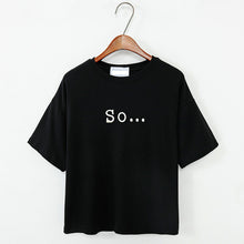 Free Shipping 2017 Summer Style Women's T Shirt Women Tops Loose Embroidered Letters Cotton Short Sleeve T-shirt Female T Shirts
women