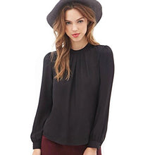 FAPIZI ♥ Women Blouse ♥ Women Summer Fold Casual Chiffon Long Sleeve Shirt Tops Blouse
women