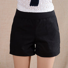 2016 Women Shorts Solid Short Femme Pocket Linen Summer Shorts Casual Loose  High Waist Shorts Plus Size S-4XL A315
women