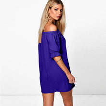 SHIBEVER Women's dress 2017 summer dress fine fashion women's Europe and the United States sexy chiffon dress Vestidos LDD92-Women