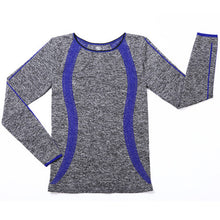 BINAND Women Slim Yoga sports long Sleeves Shirt High Elastic Training  Running Exercise Slim Stretch Soft Sports Yoga Tops
women