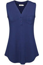 Bepei Womens Sleeveless Shirts Summer Tops Casual Tanks V Neck Office Wear
women