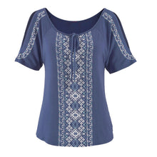LOSSKY 2017 Summer Women Casual Loose Print Off Shoulder Tops Female T-Shirts Short Sleeve V-neck Modal T shirt For Women
women