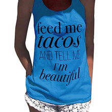 Women Tank Tops, kaifongfu Letter Print Sleeveless Tank Crop Tops Vest
women