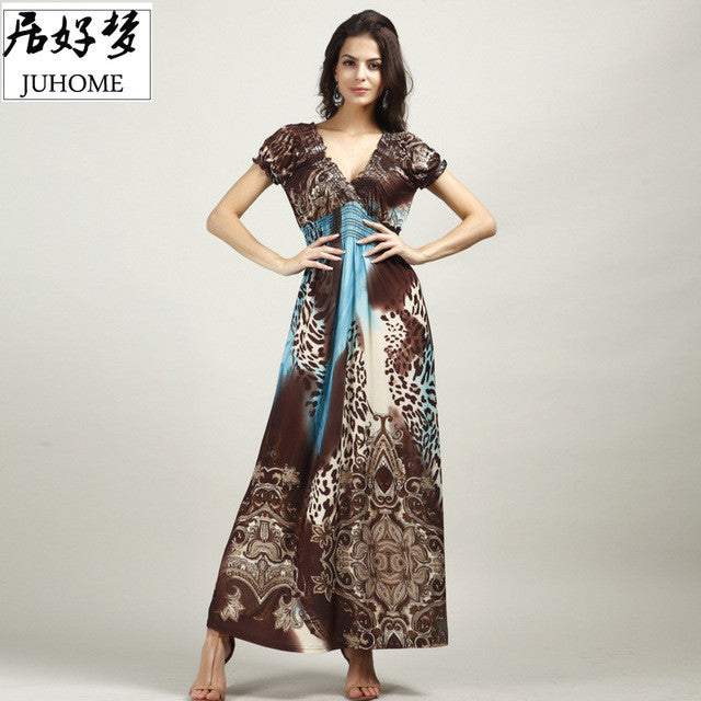 plus size Sexy maxi long summer dress women clothing 2017 blue large/big size elegant Boho beach tunic sundress vestido de festa
women