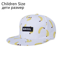 New Fastion Fruit pattern Snapback Caps Adult & Kids Hat Caps Children Baseball Caps For Boys Girls Sun Hip Hop Summer Hat
kids