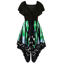 AZULINA Butterfly Shape Women Fashion Dress V Neck Novelty Female Party Dresses Vestido Robe Femme Plus Size 4XL 5XL-Women