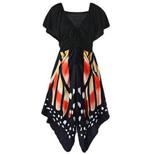 AZULINA Butterfly Shape Women Fashion Dress V Neck Novelty Female Party Dresses Vestido Robe Femme Plus Size 4XL 5XL-Women