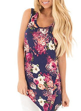 Mellons Women's Sexy U-neck Camouflage Floral Sleeveless T-shirt Top
women