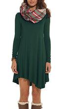 POSESHE Women's Long Sleeve Casual Loose T-Shirt Dress
women