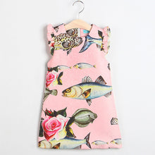 2017 Brand New Girl Princess Dress Girls Dresses Kids Clothes Graffiti Print Design Kids Dresses for Girls 3-8Y Clothes
kids